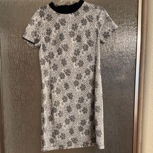 Joe Fresh Black and White Floral Mini Dress